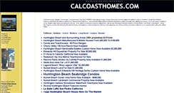 Desktop Screenshot of calcoasthomes.com